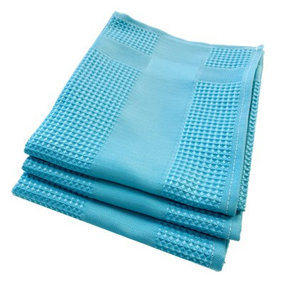 Torchon microfibre BLUE-DIAMOND 45x70cm Bleu - en lot x3 Torchon microfibre BLUE-DIAMOND 45x70cm Bleu - en lot x3