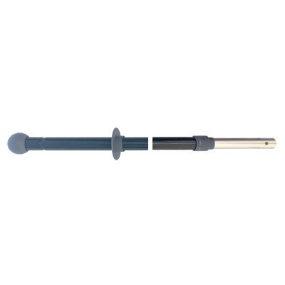 Manche aluminium ERGO réglable 160CM à trous + disque de protection Manche aluminium ERGO réglable 160CM à trous + disque de protection