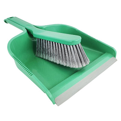 Combiné pelle + Balayette ECOGREEN avec lame caoutchouc - Vert Combiné pelle + Balayette ECOGREEN avec lame caoutchouc - Vert