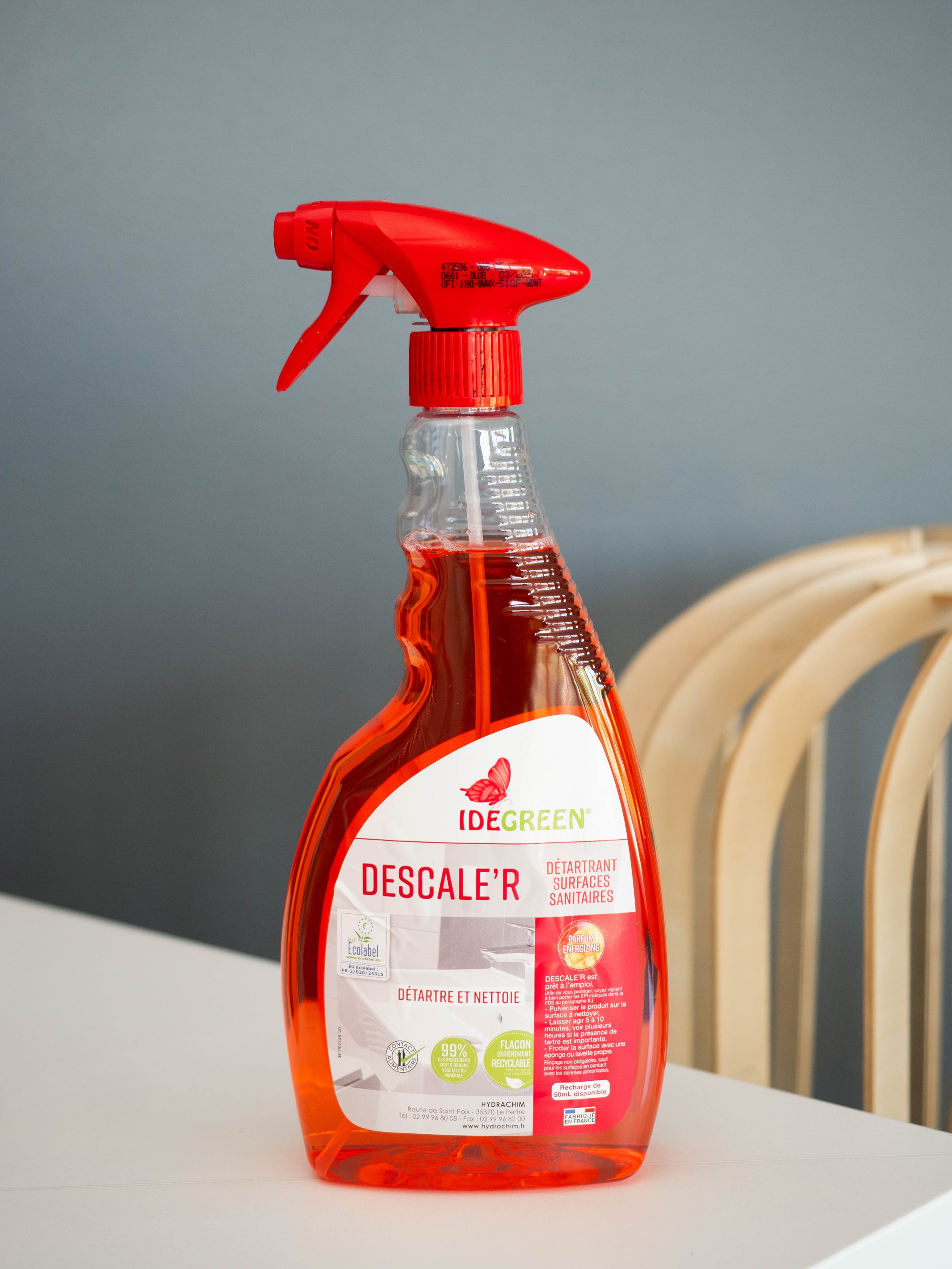 IDEGREEN - 0661 - DESCALE'R - ECOLABEL - Détartrant sanitaires PAE - 750ml IDEGREEN - 0661 - DESCALE'R - ECOLABEL - Détartrant sanitaires PAE - 750ml
