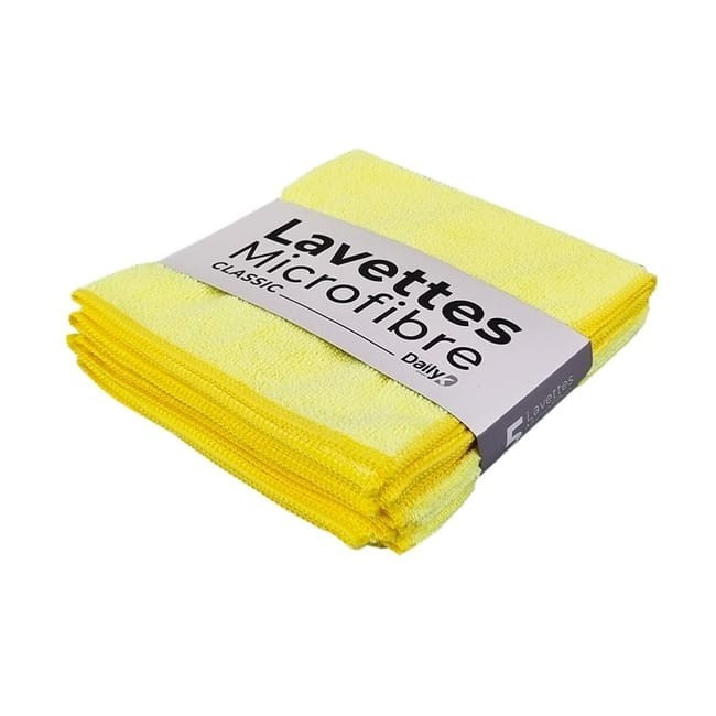 Lavette microfibre multi-usages CLASSIC jaune Lavette microfibre multi-usages CLASSIC jaune