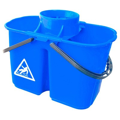 Seau bi-bac avec essoreur espagnol 2 x 7 L Seau bi-bac avec essoreur espagnol 2 x 7 L