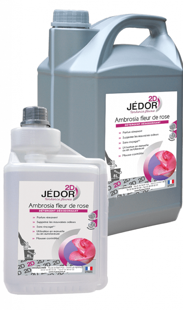 JEDOR - 5224 - 2D - NETT. DESODO.AMBROSIA FLEUR DE ROSE - 5L JEDOR - 5224 - 2D - NETT. DESODO.AMBROSIA FLEUR DE ROSE - 5L