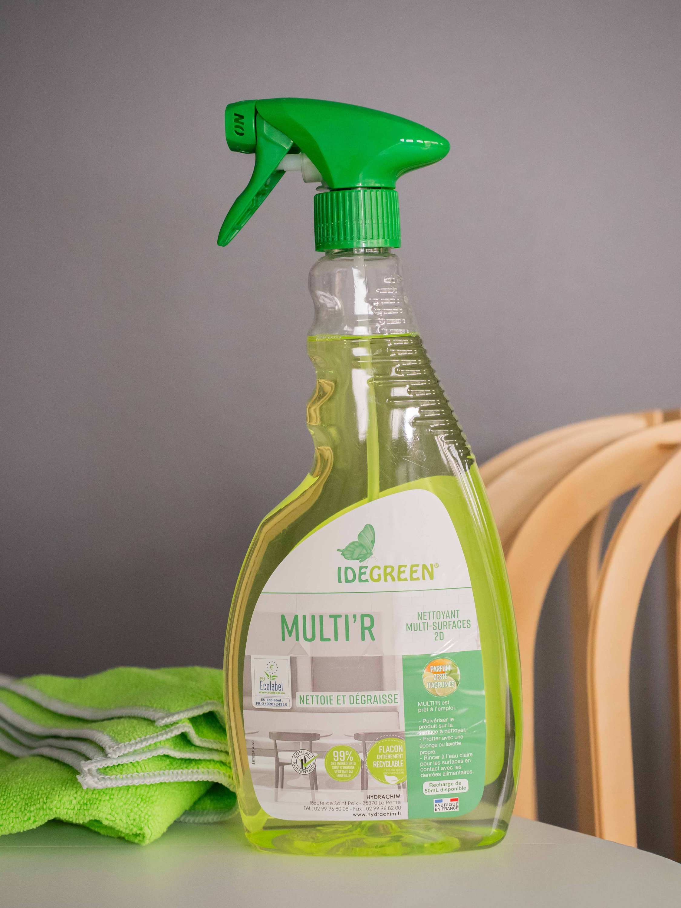 IDEGREEN - 0658 - ECOLABEL - NETTOYANT MULTI'R SURFACE PAE - 750ML IDEGREEN - 0658 - ECOLABEL - NETTOYANT MULTI'R SURFACE PAE - 750ML