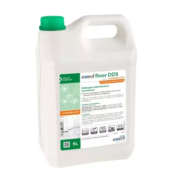 EXEOL FLOOR DDS BIDON 5L BOUCHON DOSEUR 50ML COQUELICOT EXEOL FLOOR DDS BIDON 5L BOUCHON DOSEUR 50ML COQUELICOT