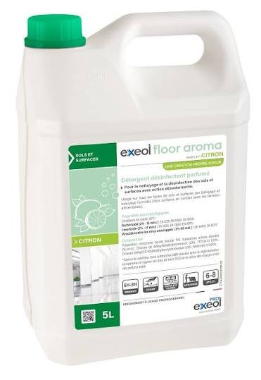 EXEOL FLOOR DDS BIDON 5L BOUCHON DOSEUR 50ML CITRON EXEOL FLOOR DDS BIDON 5L BOUCHON DOSEUR 50ML CITRON