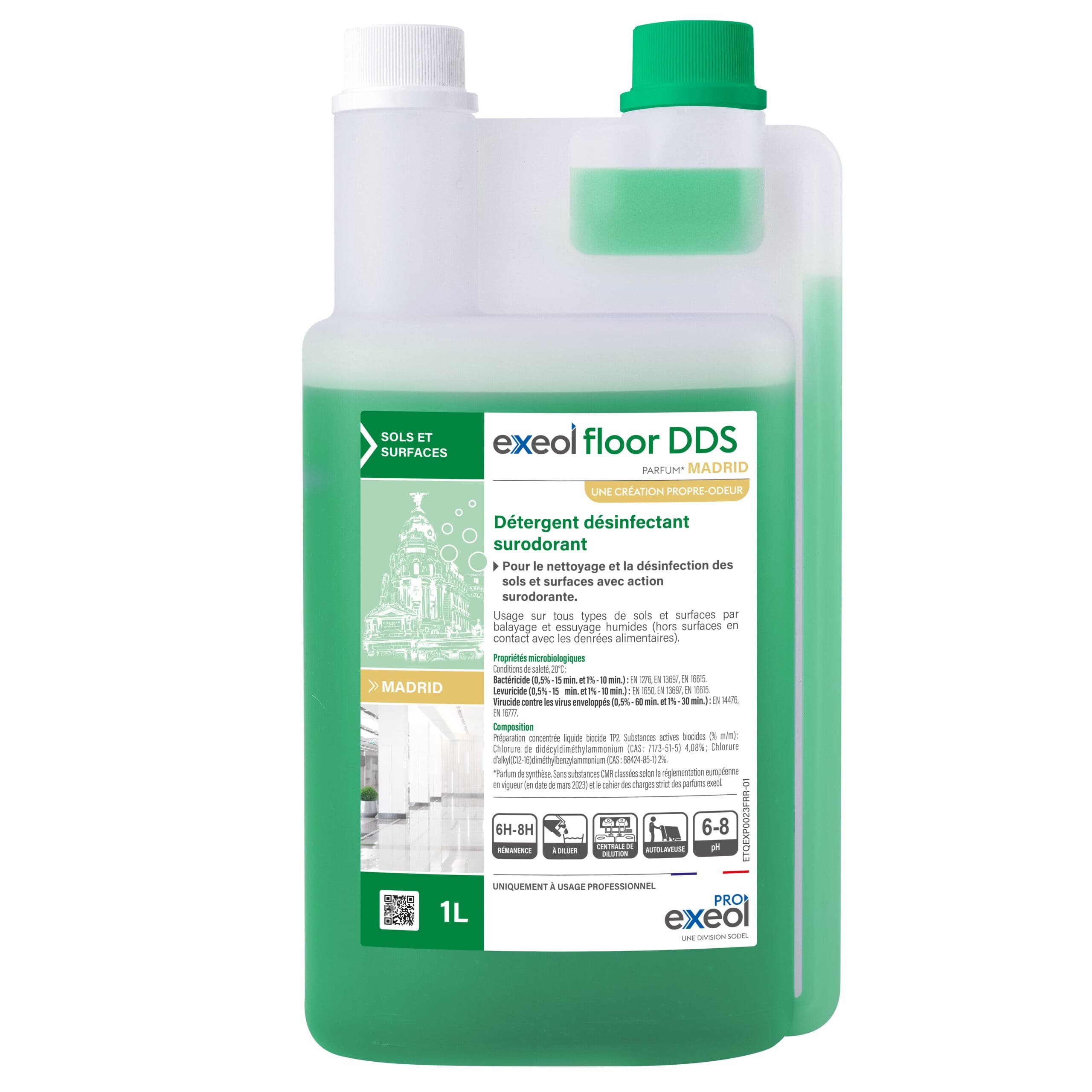 EXEOL FLOOR DDS FLACON 1L DOSEUR RECHARGEABLE MADRID EXEOL FLOOR DDS FLACON 1L DOSEUR RECHARGEABLE MADRID