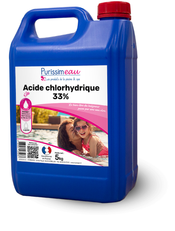 ACIDE CHLORHYDRIQUE BIDON DE 5L ACIDE CHLORHYDRIQUE BIDON DE 5L