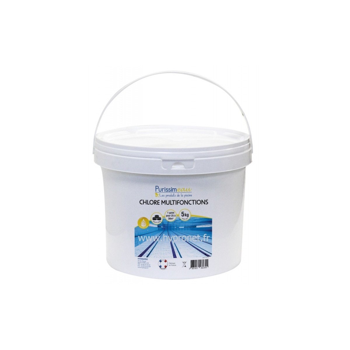 CHLORE MULTI FONCTIONS PASTILLE DE 250 GR SEAU DE 5KG CHLORE MULTI FONCTIONS PASTILLE DE 250 GR SEAU DE 5KG