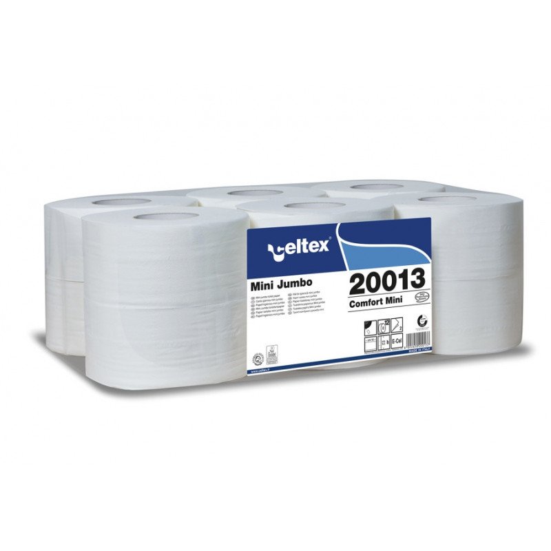 Papier toilette mini JUMBO pure ouate 160M - 1 COLIS DE 12 Papier toilette mini JUMBO pure ouate 160M - 1 COLIS DE 12