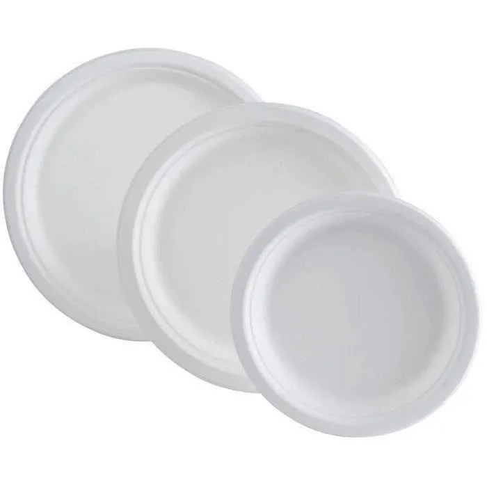 ASSIETTES BIONIC Ø23x2CM BLANC BAGASSE 1 CARTON DE 1000 ASSIETTES BIONIC Ø23x2CM BLANC BAGASSE 1 CARTON DE 1000