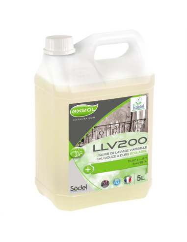 EXEOL LLV200 LIQUIDE DE LAVAGE VAISSELLE 5L EXEOL LLV200 LIQUIDE DE LAVAGE VAISSELLE 5L