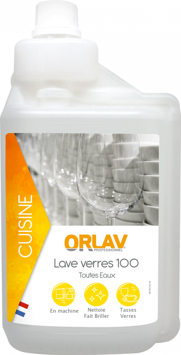 ORLAV - 1682 - LAVE-VERRES 100 - 1L DOSEUR ORLAV - 1682 - LAVE-VERRES 100 - 1L DOSEUR
