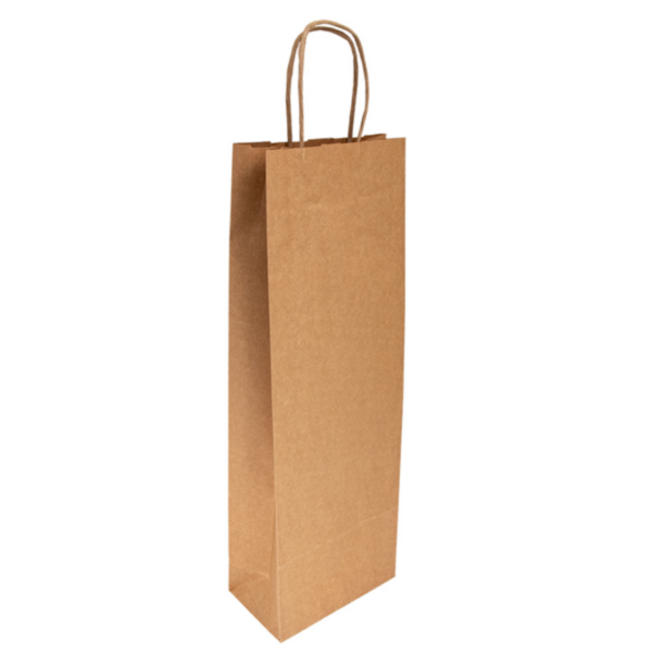 SACS SOS AVEC ANSES 1 BOUTEILLE 100 G/M2 14+8x40 CM NATUREL KRAFT (100% PEFC certifié) X250 SACS SOS AVEC ANSES 1 BOUTEILLE 100 G/M2 14+8x40 CM NATUREL KRAFT (100% PEFC certifié) X250