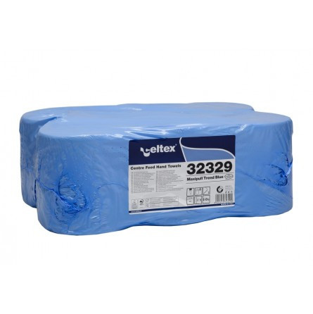 Bobine à dévidage central 450 formats 2 plis satin MAXIPULL TREND BLUE - 1 Colis de 6 Bobine à dévidage central 450 formats 2 plis satin MAXIPULL TREND BLUE - 1 Colis de 6